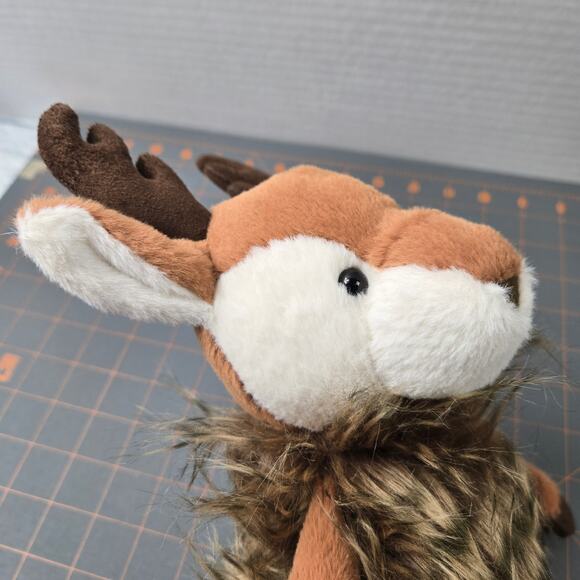 Aurora Fancifur Brown Tan Deer Antlers Long Two Tone Luxurious Faux Fur 2020 - Picture 5 of 12